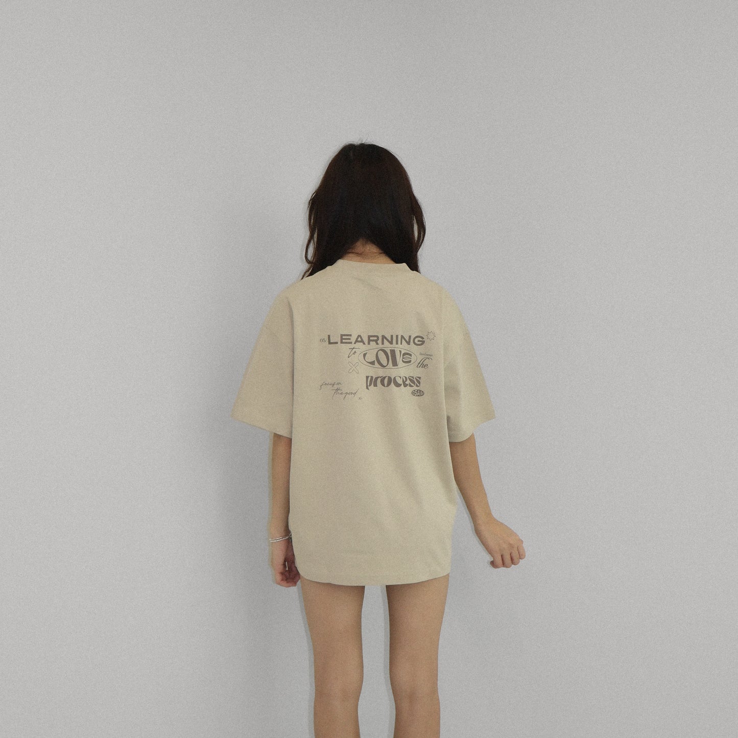 05-AM Healing Collection Khaki Oversized T-Shirt