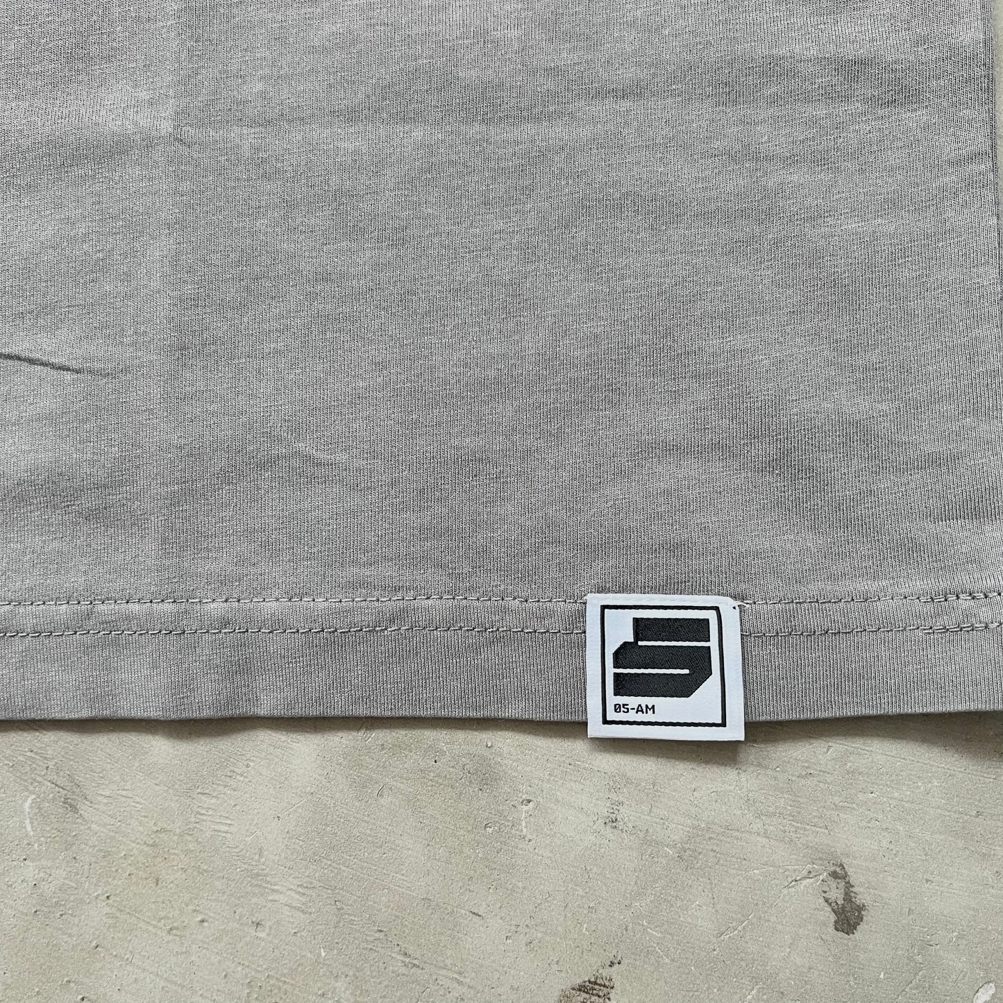 05-AM Acid Wash Light Grey Oversized T-Shirt