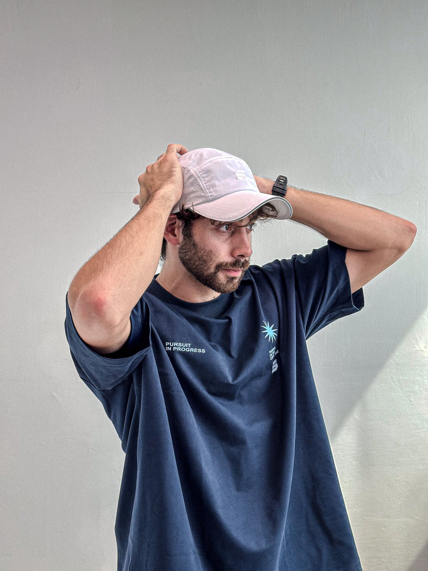 Zerofive Sunrise Collection Navy Oversized Tee