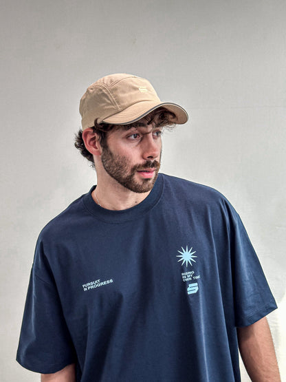 Zerofive Sunrise Collection Navy Oversized Tee