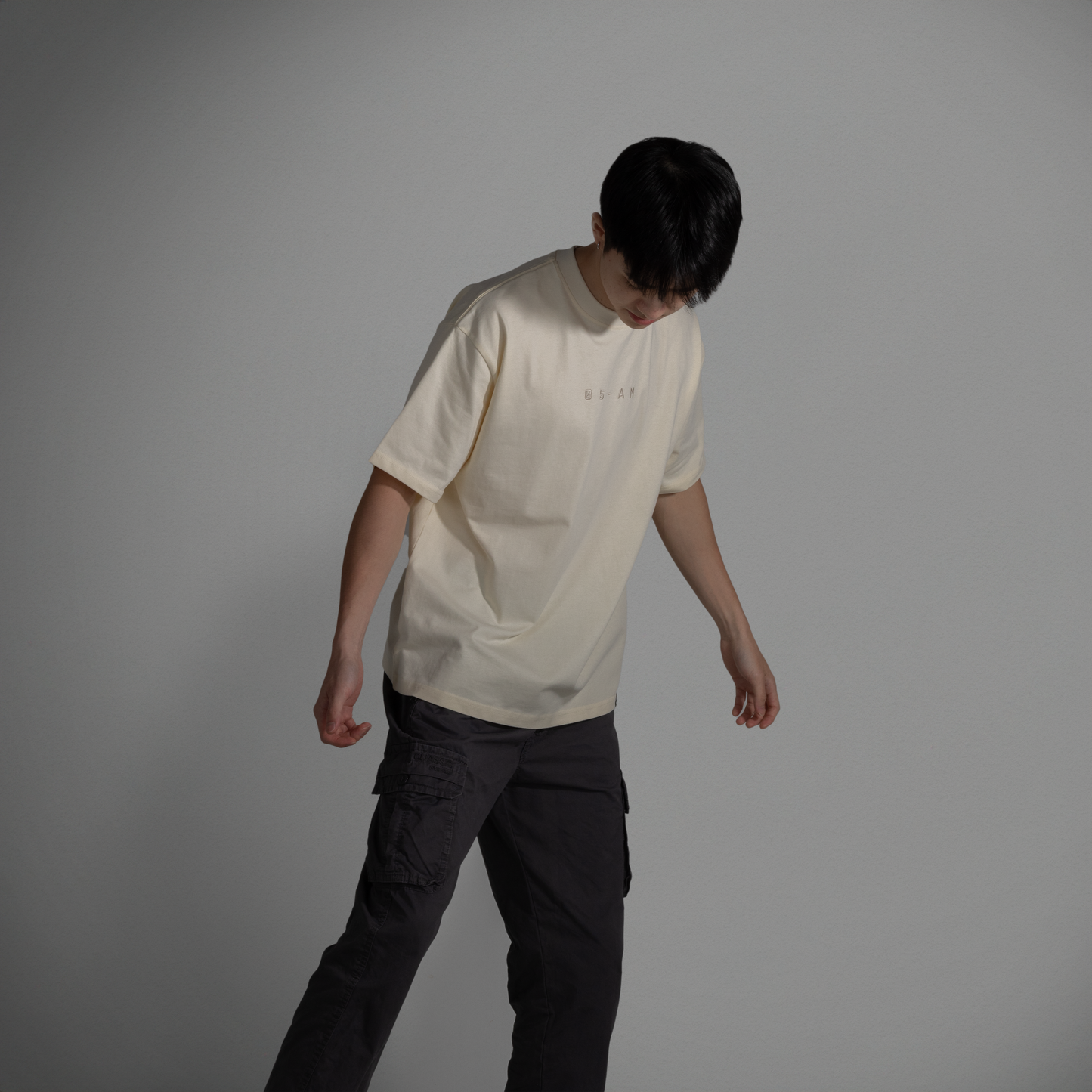 Limited Edition 05-AM Cream Oversized T-Shirt