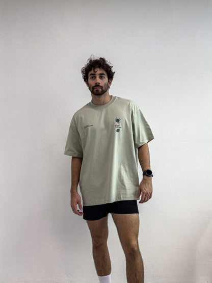 Zerofive Sunrise Collection Sage Green Oversized Tee