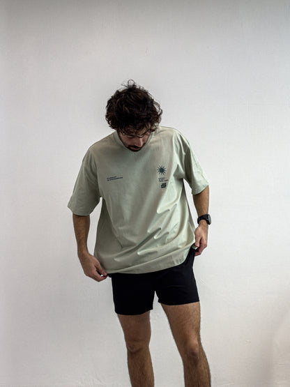 Zerofive Sunrise Collection Sage Green Oversized Tee