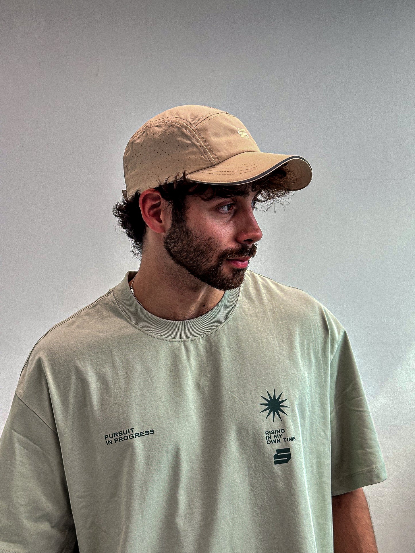 Zerofive Sunrise Collection Sage Green Oversized Tee