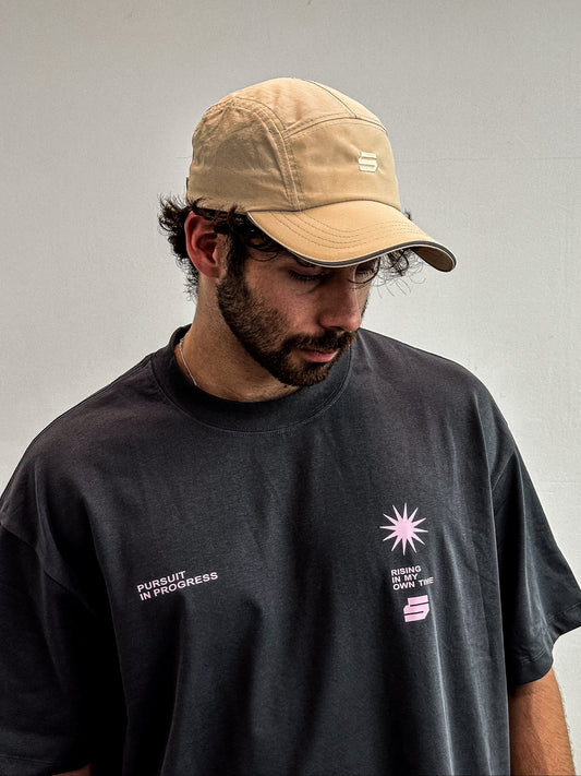 Zerofive Sunrise Collection Dark Grey Oversized Tee
