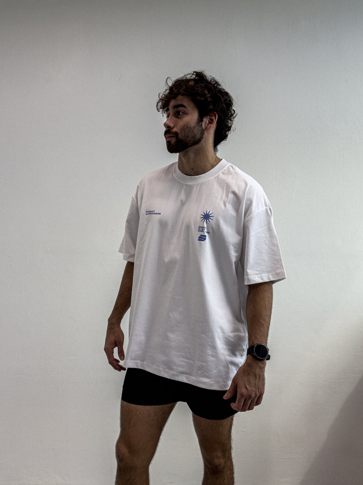 Zerofive Sunrise Collection White Oversized Tee