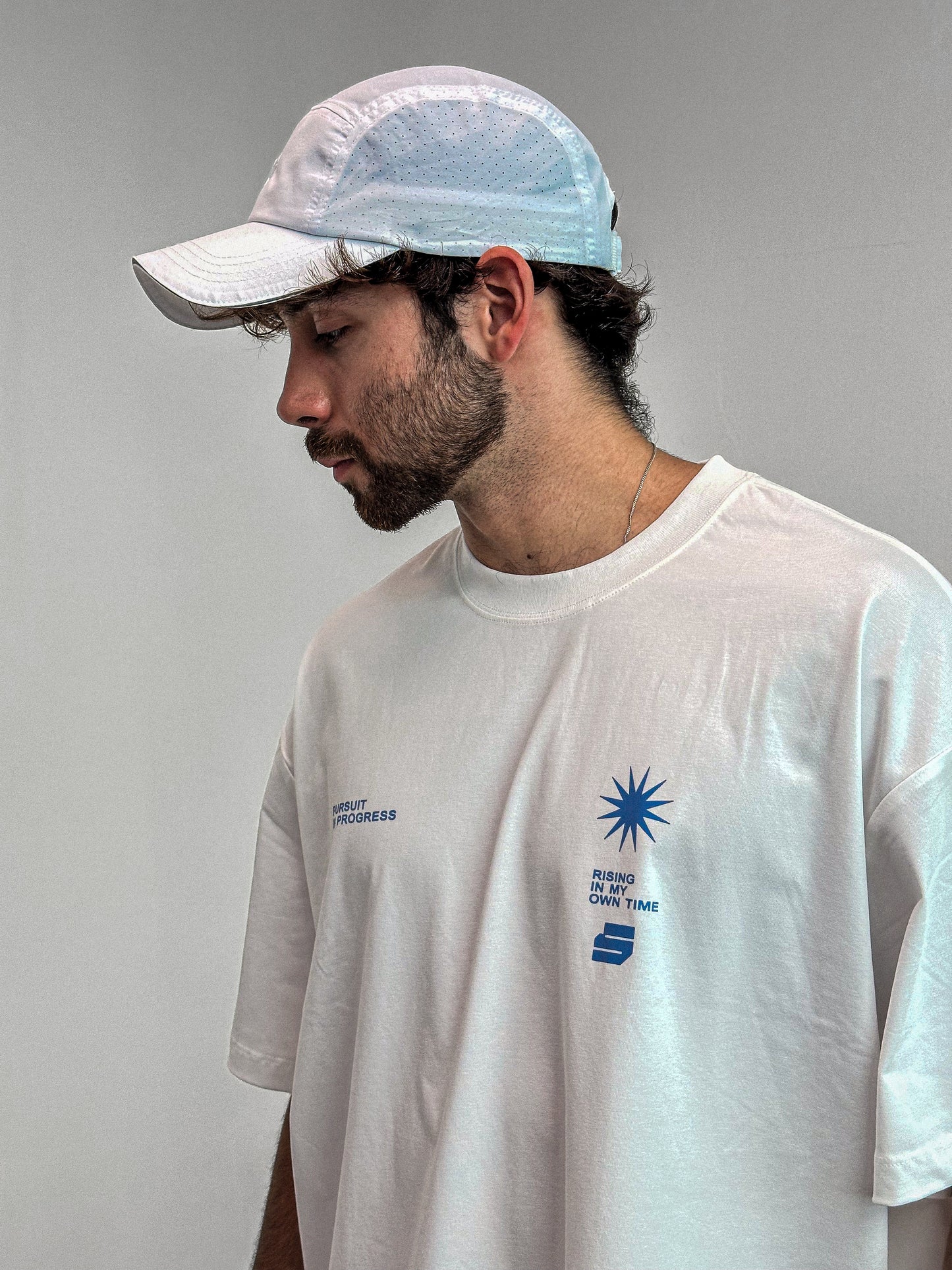Zerofive Sunrise Collection White Oversized Tee