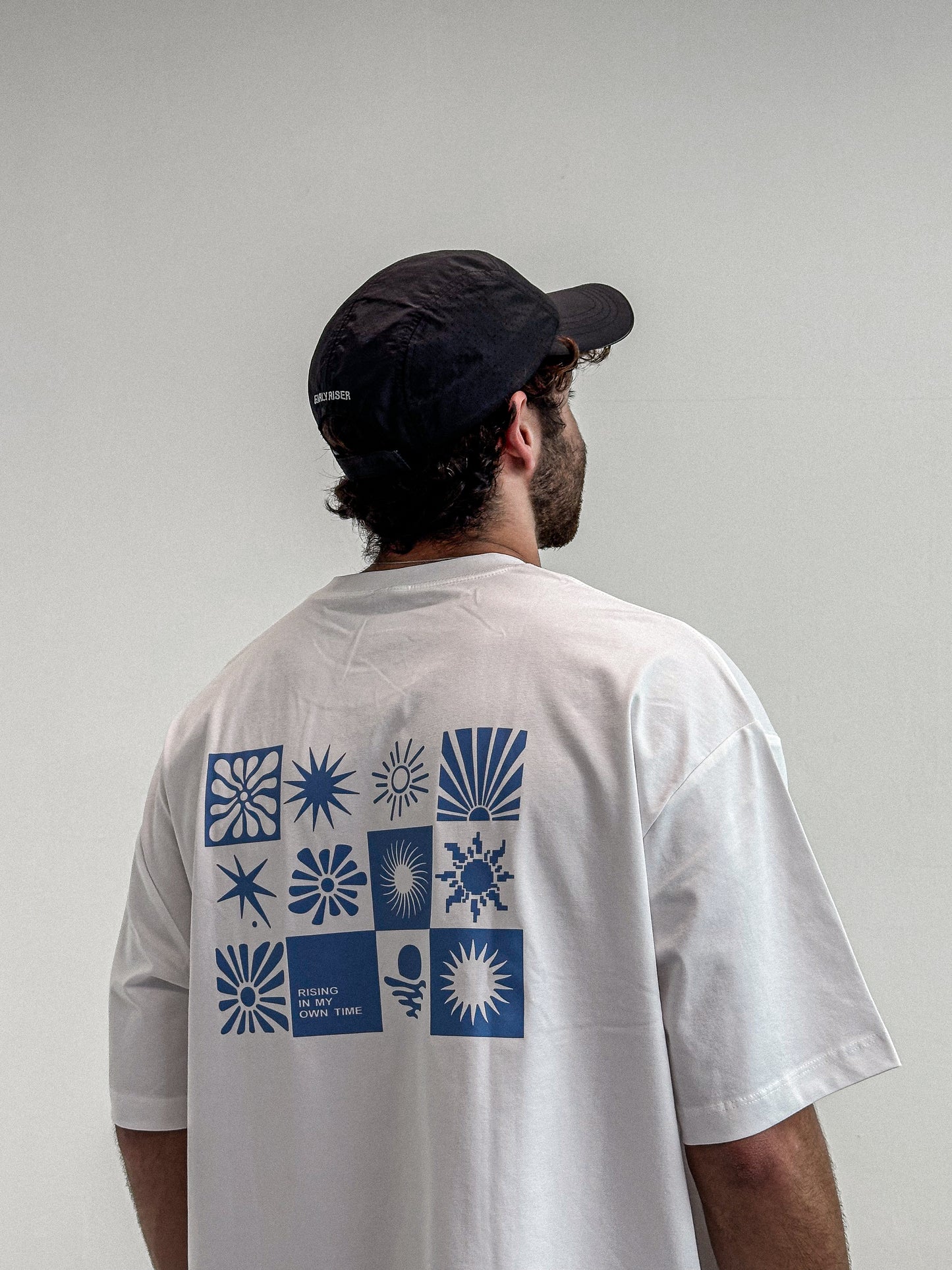 Zerofive Sunrise Collection White Oversized Tee