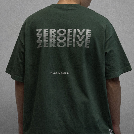 Zerofive Base Collection Green Oversized T-Shirt