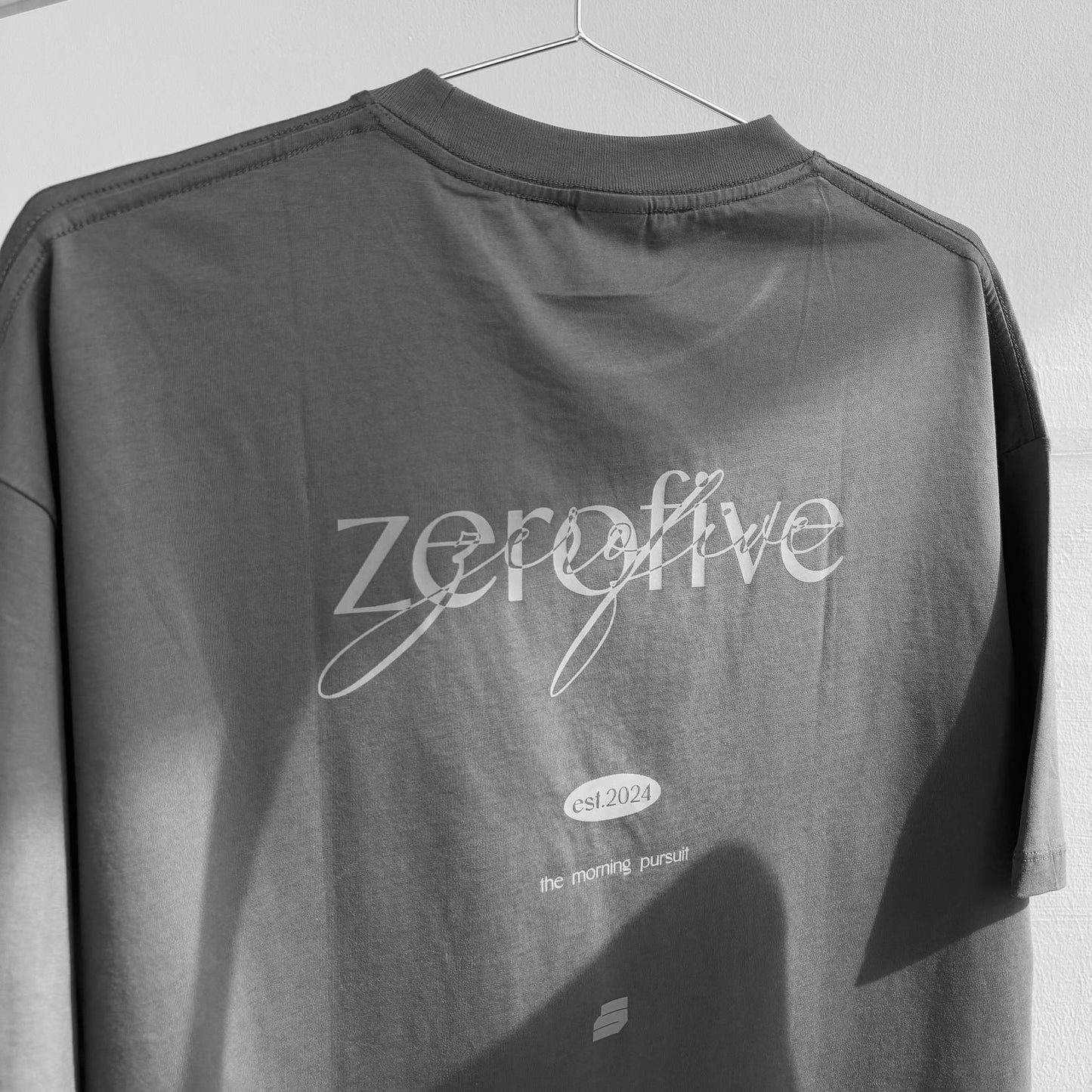 05-AM Script Collection Dark Gray Oversized T-Shirt