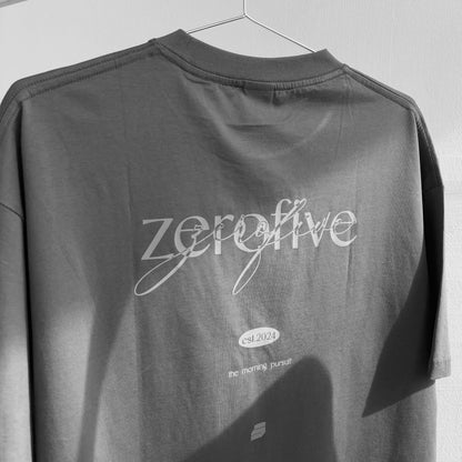 05-AM Script Collection Dark Gray Oversized T-Shirt