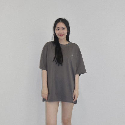 05-AM Script Collection Dark Gray Oversized T-Shirt