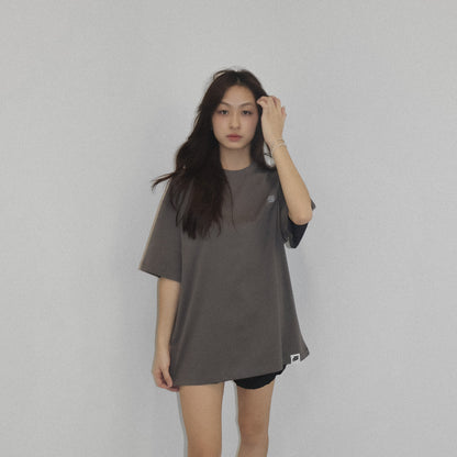 05-AM Script Collection Dark Gray Oversized T-Shirt