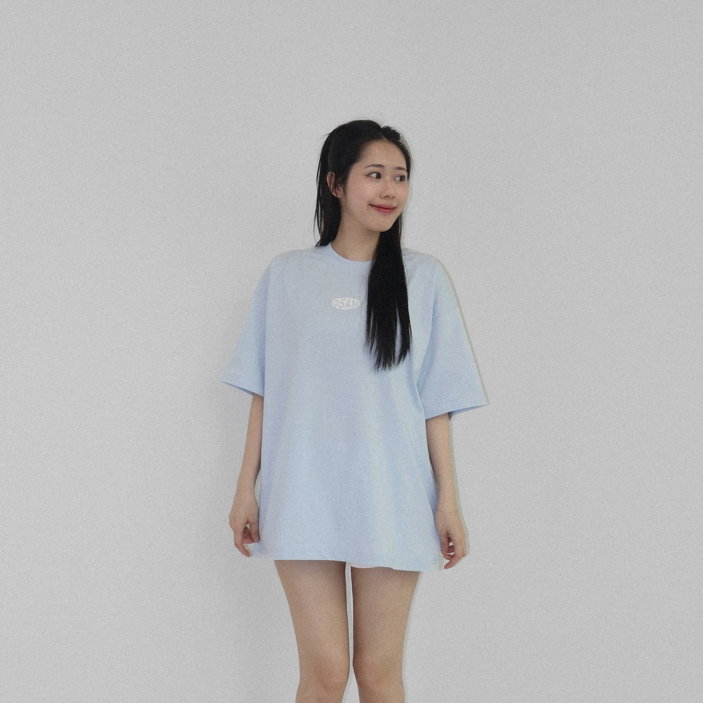 05-AM Healing Collection Sky Blue Oversized T-Shirt