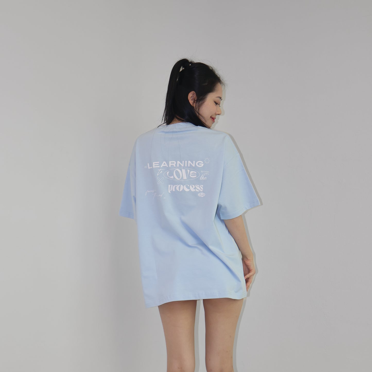 05-AM Healing Collection Sky Blue Oversized T-Shirt