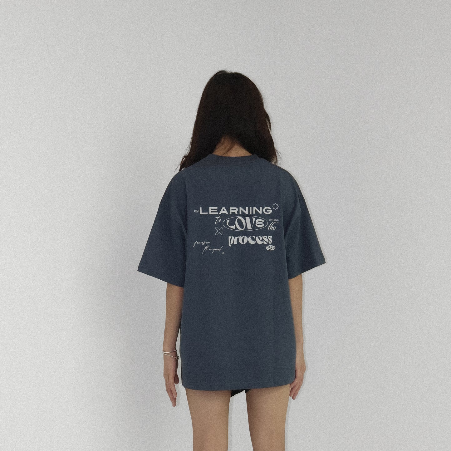 05-AM Healing Collection Storm Blue Oversized T-Shirt