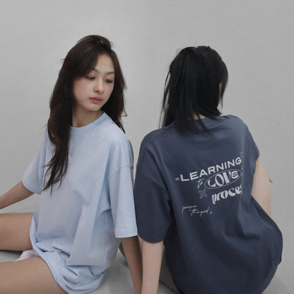 05-AM Healing Collection Storm Blue Oversized T-Shirt