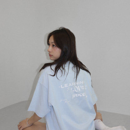 05-AM Healing Collection Sky Blue Oversized T-Shirt