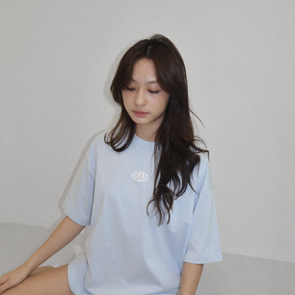 05-AM Healing Collection Sky Blue Oversized T-Shirt
