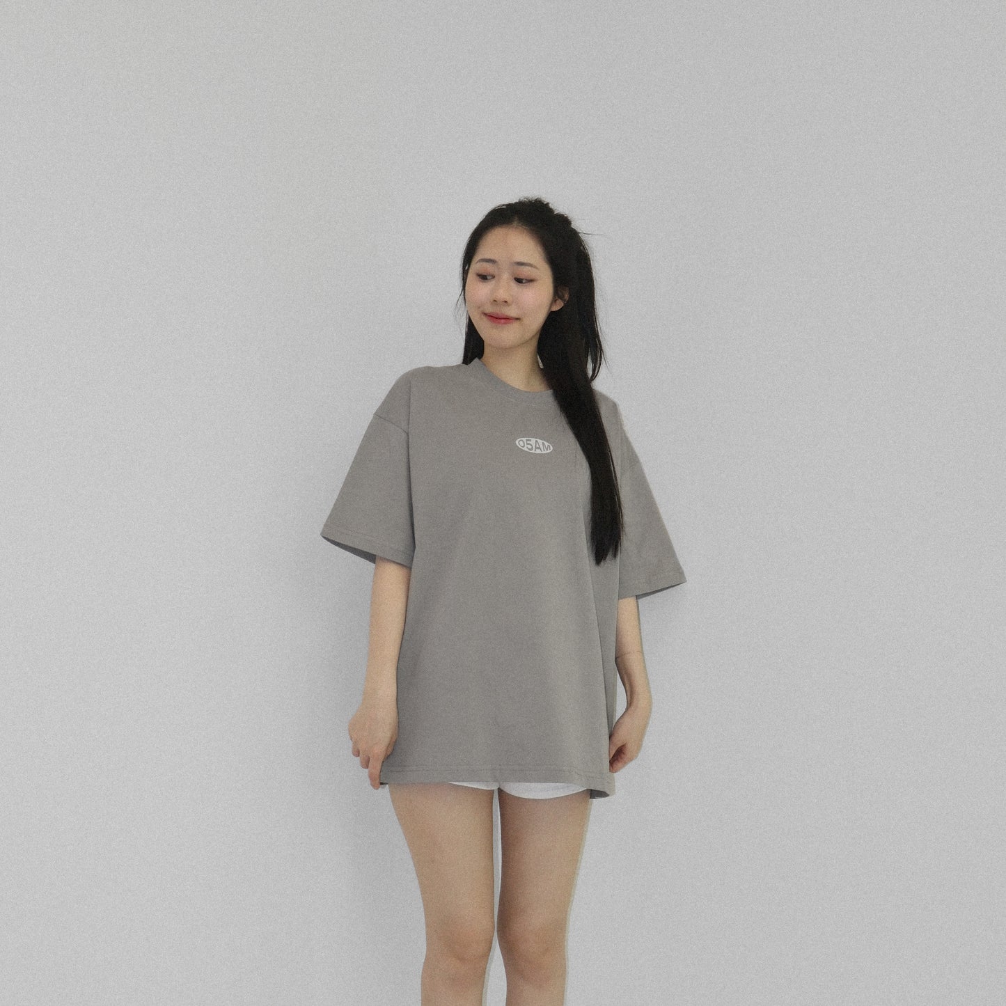 05-AM Healing Collection Stone Grey Oversized T-Shirt