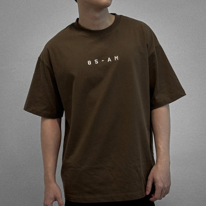 Zerofive Base Collection Brown Oversized T-Shirt