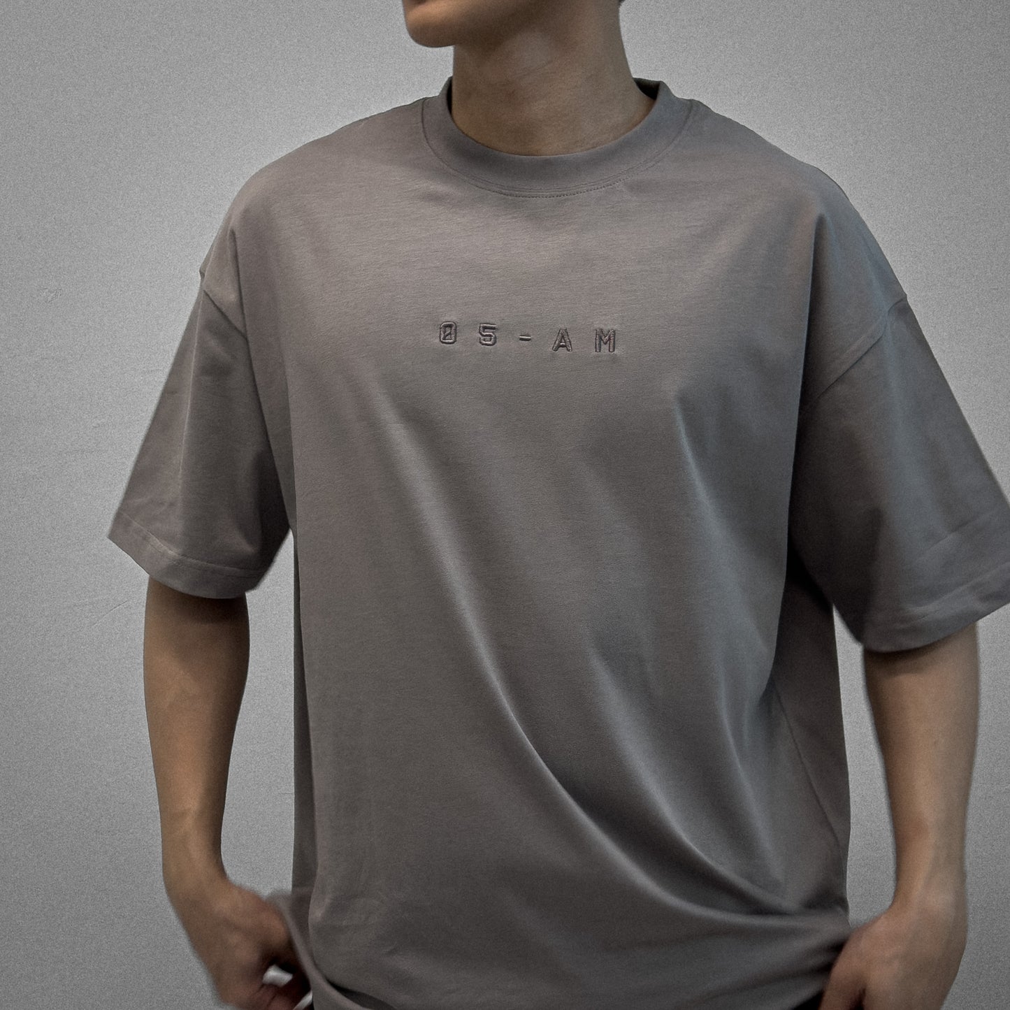 Zerofive Base Collection Grey Oversized T-Shirt