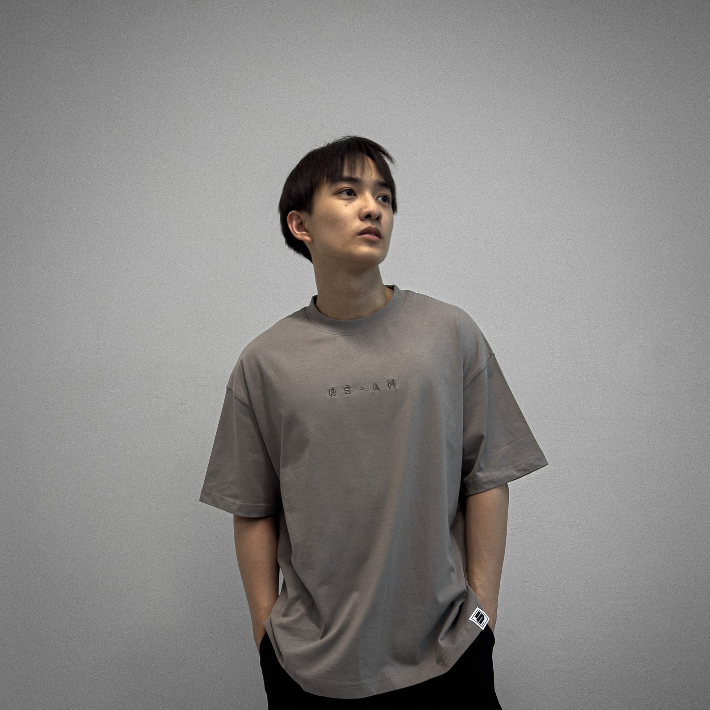 Zerofive Base Collection Grey Oversized T-Shirt
