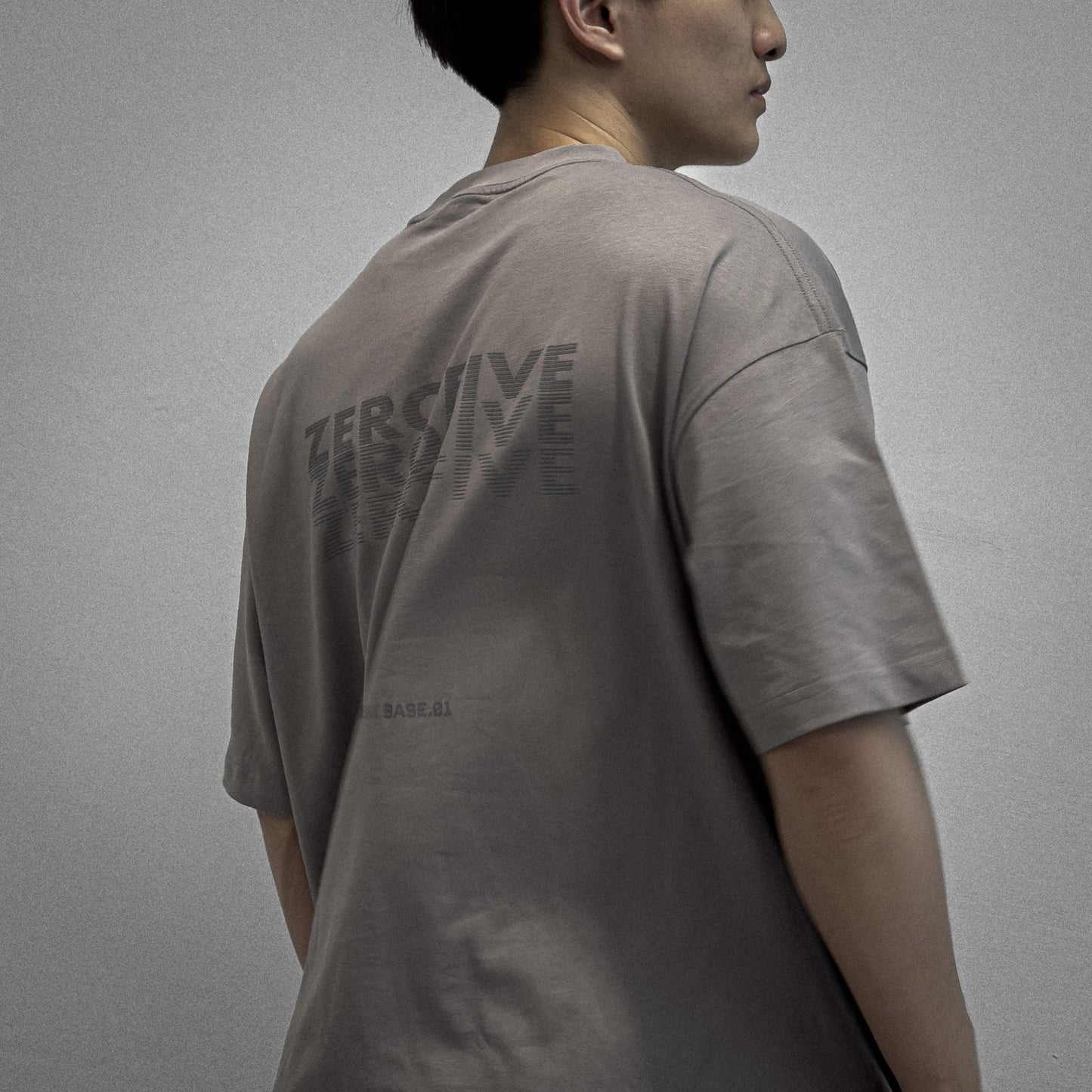 Zerofive Base Collection Grey Oversized T-Shirt