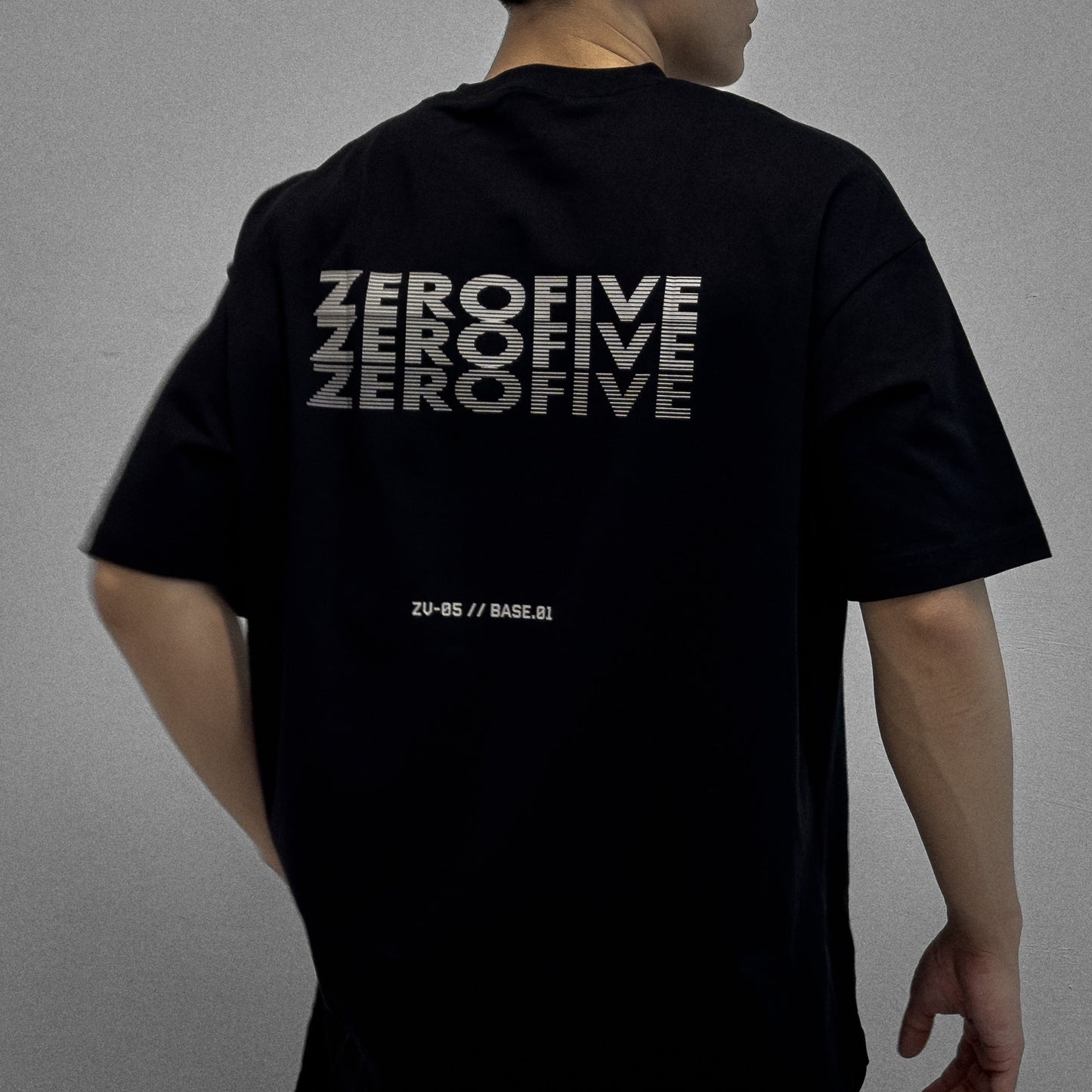 Zerofive Base Collection Black Oversized T-Shirt
