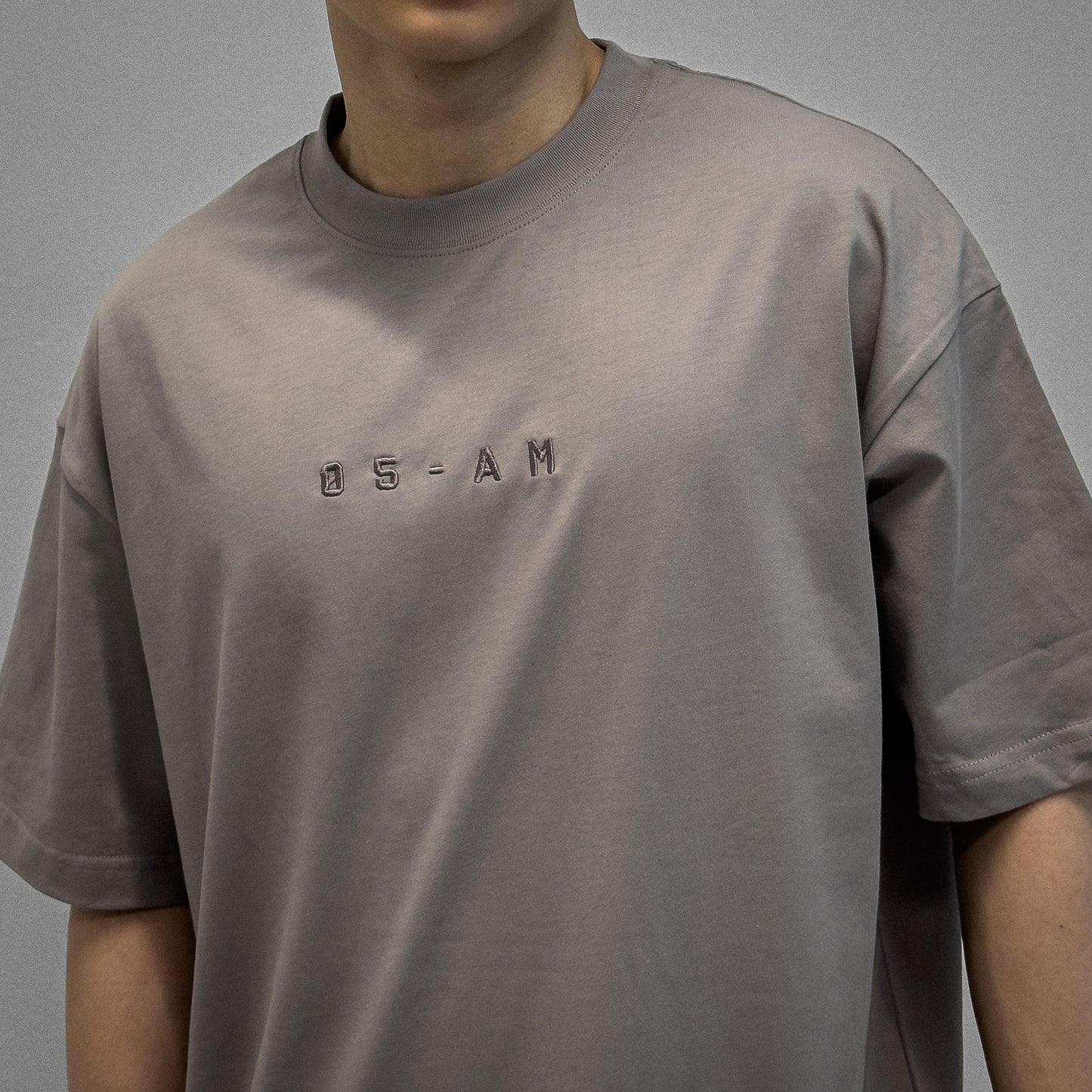 Zerofive Base Collection Grey Oversized T-Shirt