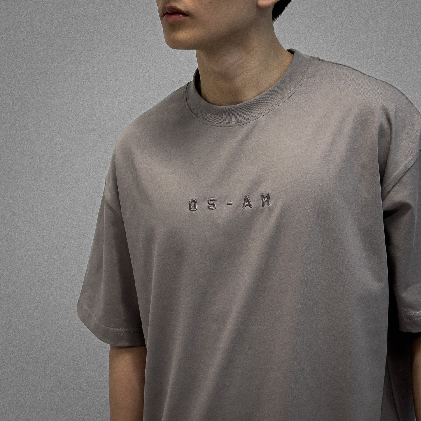 Zerofive Base Collection Grey Oversized T-Shirt
