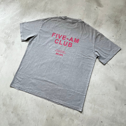 05-AM Acid Wash Light Grey Oversized T-Shirt