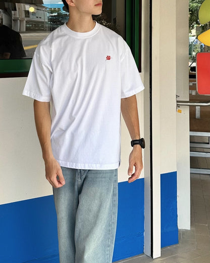 05-AM Script Collection Oversized T-Shirt in White