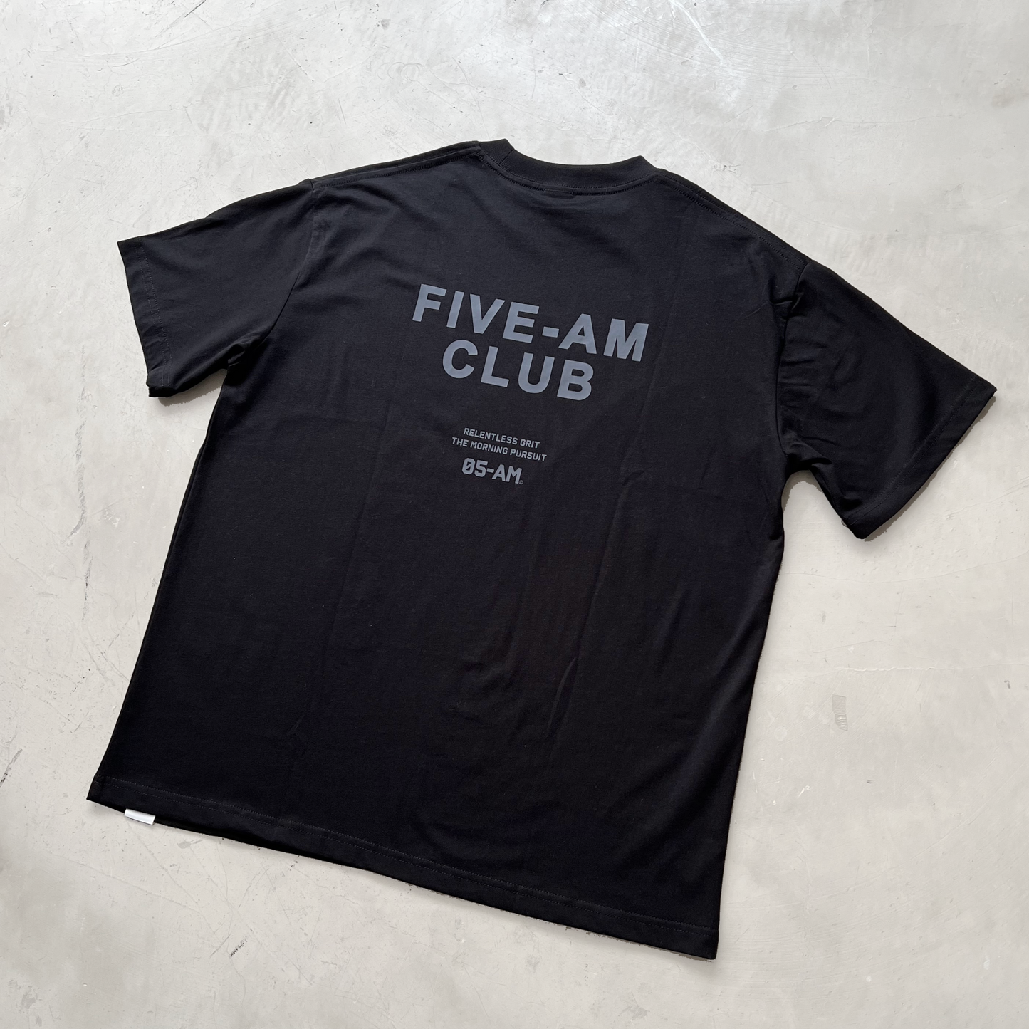 05-AM Jet Black Oversized T-Shirt