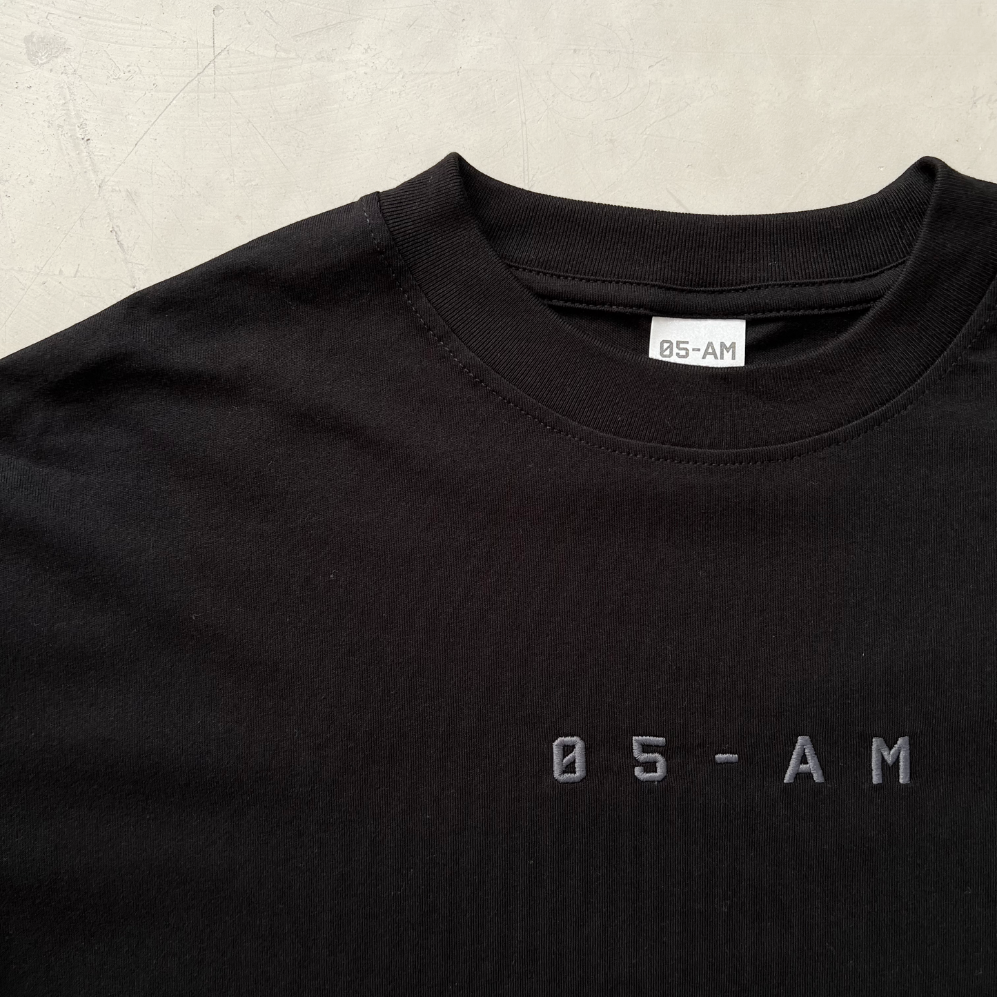 05-AM Jet Black Oversized T-Shirt