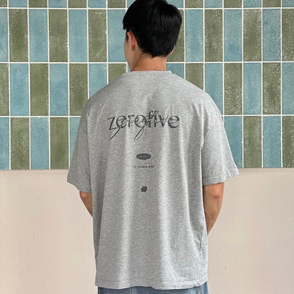 05-AM Script Collection Oversized T-Shirt in Ash