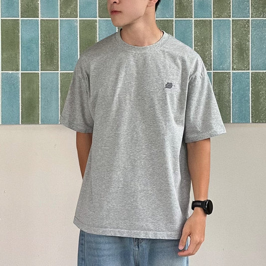 05-AM Script Collection Oversized T-Shirt in Ash
