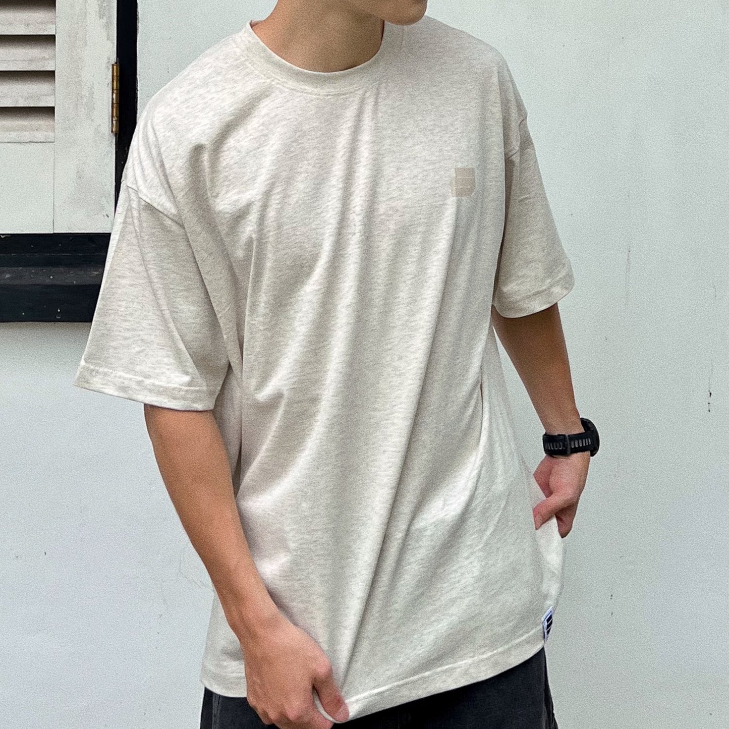 05-AM Tone Collection Oversized T-Shirt In Sand