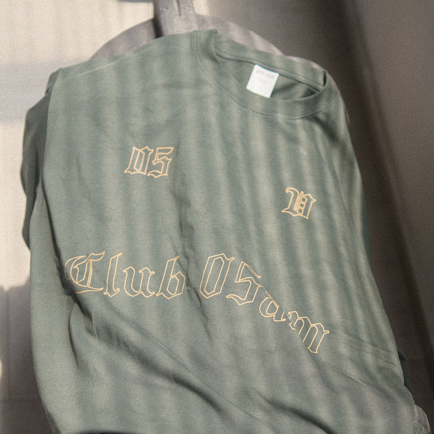 05-AM Vintage Olive Green Oversized T-Shirt