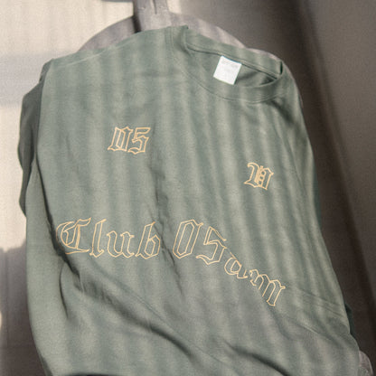 05-AM Vintage Olive Green Oversized T-Shirt