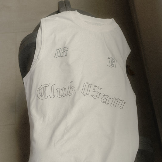 05-AM Vintage White Tank
