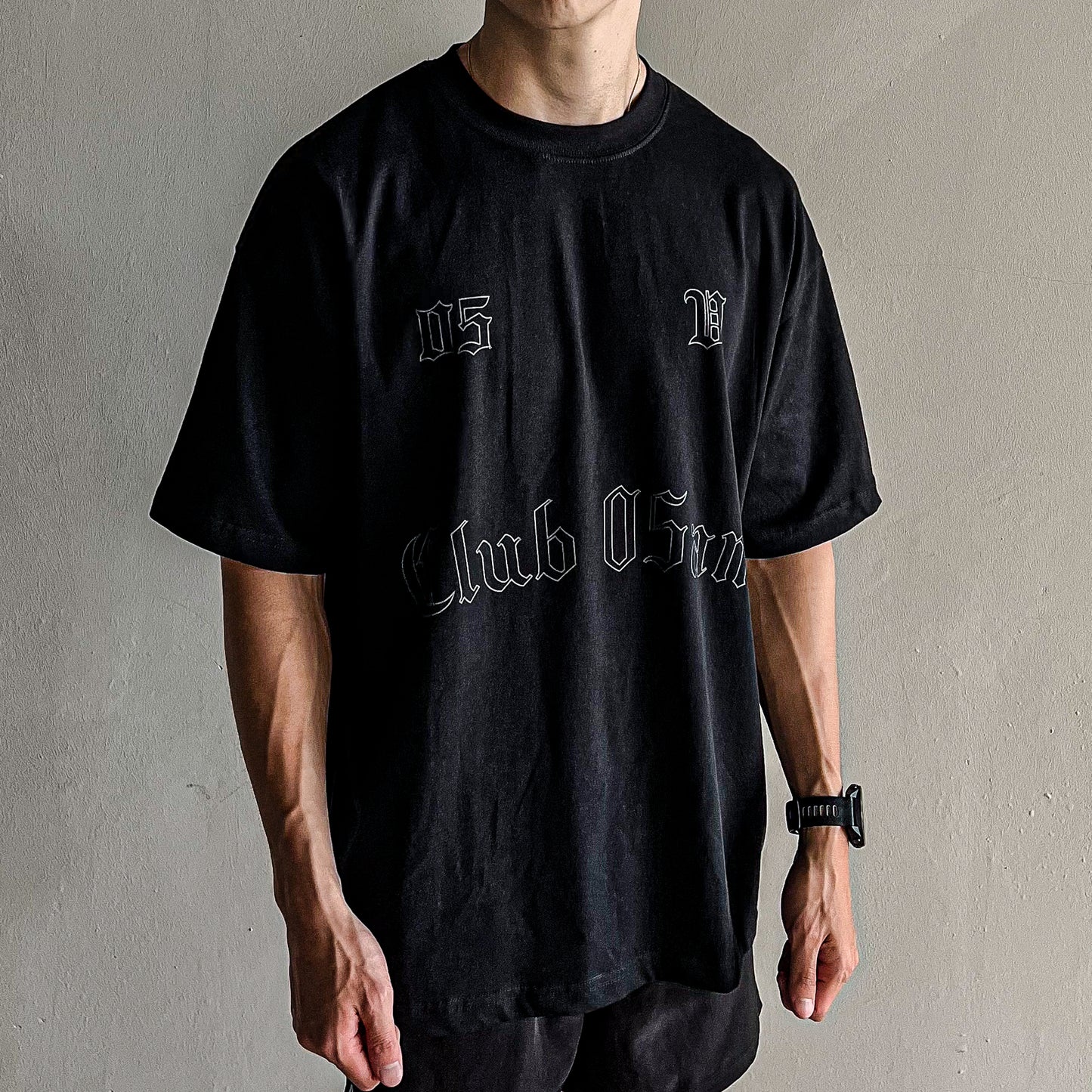 05-AM Vintage Black Oversized T-Shirt
