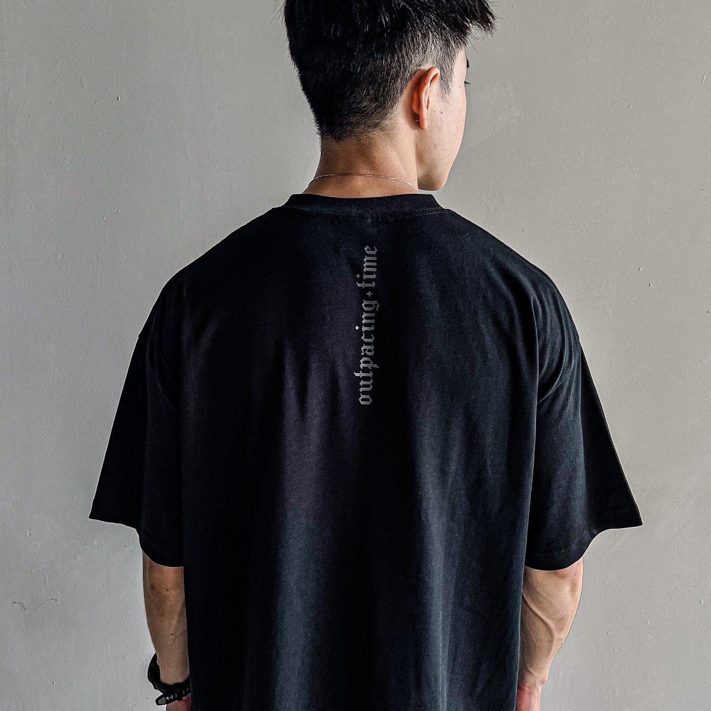 05-AM Vintage Black Oversized T-Shirt